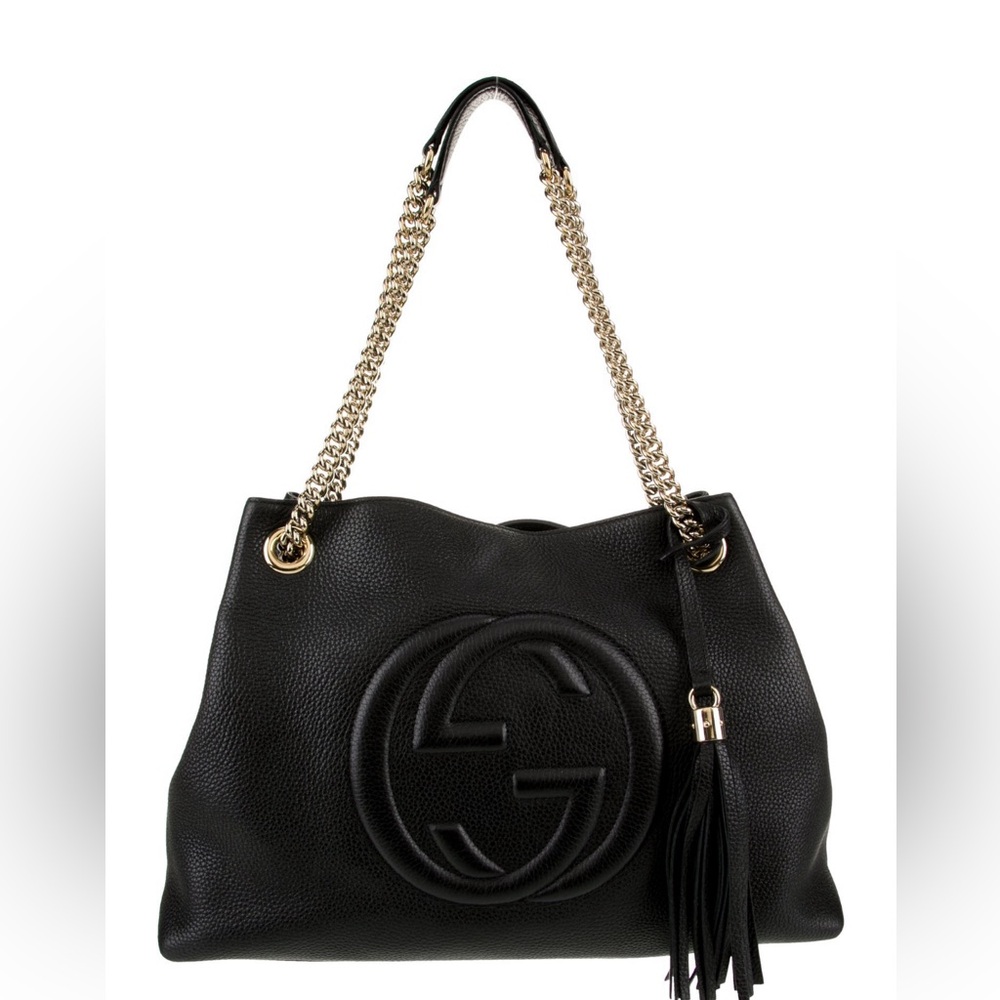 Women’s Gucci SOHO disco tote black authentic with adjustable straps